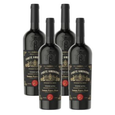 Imagem de Vinho Forte Ambrone Super Toscano IGT Kit 4 unidades
