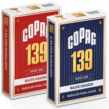 Imagem de Par Baralho Copag 139 Naipe Grande - Novo Original Lacrado