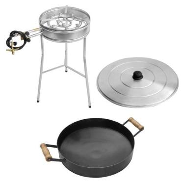 Imagem de Kit Fogareiro 110.1 C/ Disco Arado 38cm 056.1 E Tampa 160.1 - Papalégu