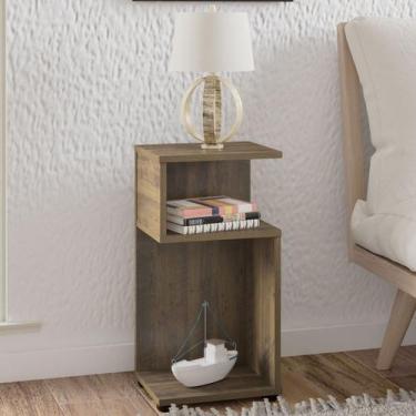 Imagem de Mesa de Canto Toy 2 Nichos Pinho - Artely - Artely Móveis, Pinho