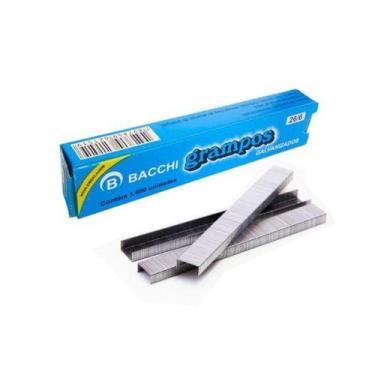 Imagem de Grampo Galvanizado 26/6 C/1000 Unidades Grampeia Até 20 Folhas - BACCH