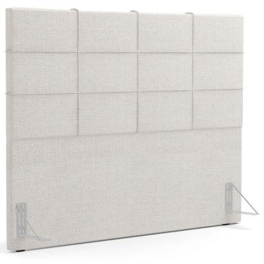 Imagem de Cabeceira Cama Box Casal 140 Cm Roma W01 Linho Champagne - Lyam