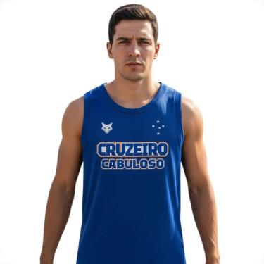 Imagem de Camiseta Regata Basquete Cruzeiro Oficial Astro Azul-Masculino