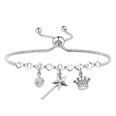 Imagem de UJIMS Presentes inspirados em feiticeiro, colar com pingente de bruxa, varinha mágica, joia para amantes de bruxas, Large, Aço inoxidável, Sem Pedra Preciosa