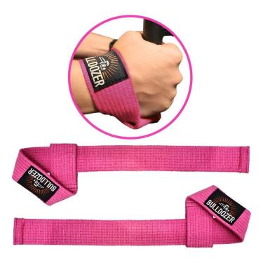 Imagem de Faixa Strap Rosa Para Musculação Academia Cross