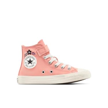 Imagem de Converse Tênis feminino Chuck Taylor All Star 1v Hi, Flamingo desbotado/açaí congelado, 11 Little Kid