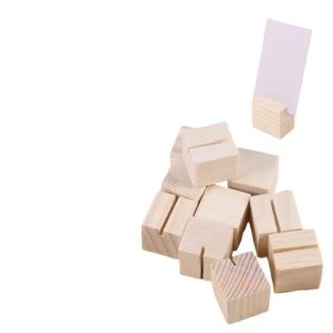 Imagem de Suporte para Fotos de Madeira, Mini Porta-retrato para Lembrancinhas de Casamento e Festas - Apoio Decorativo para Mesa e Cartões(5)