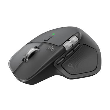 Imagem de Mouse sem fio Logitech MX Master 4 com o Desempenho avançado e a Sensação tátil do Haptic feedback, Design ergonômico, Rolagem ultra rápida, Conexão USB-C ou Bluetooth, Windows, macOS - Grafite
