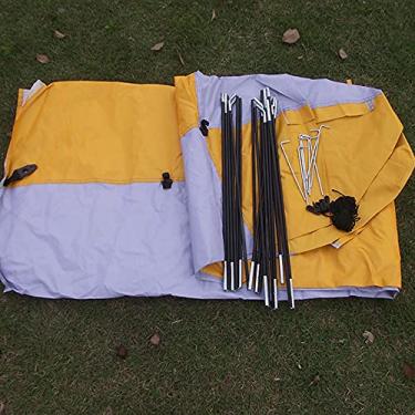 Imagem de Barraca de Chuveiro de Acampamento Portátil, Vestiário de Privacidade Com Janela e Bolso, Abrigo Leve para Banheiro de Praia para Atividades Ao Ar Livre (Amarelo)