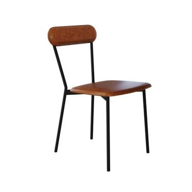 Imagem de Cadeira Vintage Emília Fixa C-4 Pes 450 X 505 X 810 Mm C-1 Un.cn.caramelo Courino Caramelo