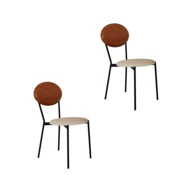 Imagem de Cadeira Vintage Elipse Fixa C-4 Pes 430 X 535 X 860 Mm C-2 Un. Cy.areialgt-cn.cml Areia Lgt-cn.caramelo