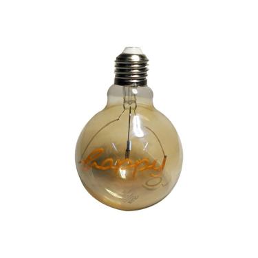 Imagem de Lampada Led Vintage Happy Mensagem 4w Branco Quente Casa