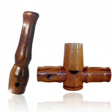 Imagem de 2 Apitos Premium Uru E Apito Profissional Madeira Tucano