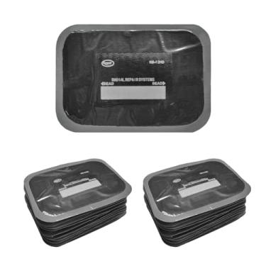 Imagem de NYTKL 20 peças de remendos de pneu, 3,35 x 4,72 polegadas Patch de reparo de perfuração de pneu de borracha resistente, remendo de pneu radial de veículo universal ferramenta de reparo de emergência