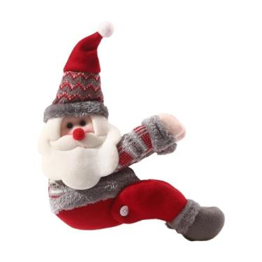 Imagem de predolo Prendedor de Cortina Natalino com Enfeites Fofos para Janelas e Cortinas - Ideal para Decoração de Casa, Quarto e Outras Festas, Papai Noel