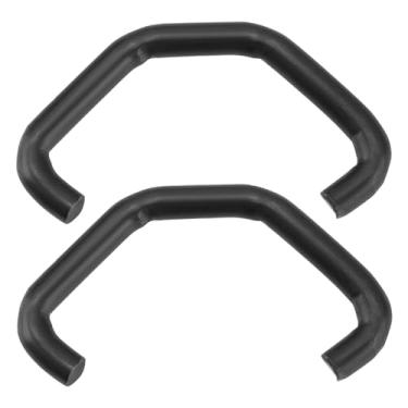 Imagem de YINETTECH 2 ganchos de mola de tensão do braço do limpador de carro 38 mm 3,5 mm de diâmetro do fio de para-brisa balancim ganchos de mola para limpadores de carro ganchos combinando preto