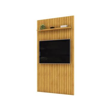 Imagem de Painel Trento Ripado Para Tvs Até 60 Polegadas Cedro