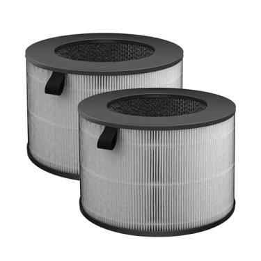 Imagem de Breshair Filtro de substituição U9C True HEPA compatível com ventilador LG PuriCare AeroTower U9CV2B / U9CS1C / U9CV1C / U9CV1C, filtragem em 3 etapas - desodorização + HEPA verdadeiro + pré-filtro,
