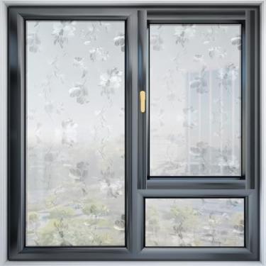 Imagem de Película de privacidade para janela, estrelas foscas, aderentes estáticas, 30 x 199 cm, sem cola, removível, não adesiva, capa de vidro para portas de banheiro, varanda, escritório