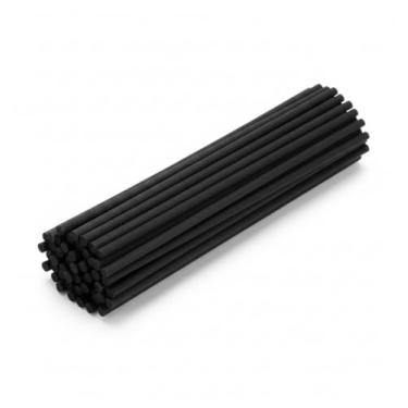 Imagem de Vareta de Fibra de Algodão para Difusor de Aromas 20Cmx3mm (Branca/Preta/Bege) Refil Absorvente para Aromatizador de Ambiente Máxima Perfume e Absorção (20, Preta)