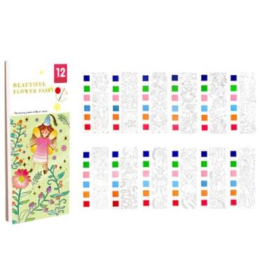 Imagem de Livro de aquarela de viagens, livro de pintura em aquarela, Livro de colorir aquarela infantil criativo, Livro de aquarela infantil, livro de pintura de desenhos animados para iniciantes,