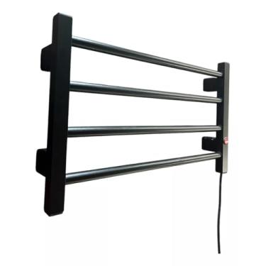 Imagem de Toalheiro Térmico Elétrico de Parede, 4 Barras Preto 220v