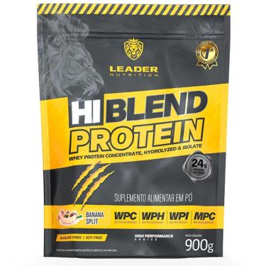 Imagem de Whey Protein Hi Blend Protein 900g Leader Nutrition WPC WPH WPI-Unissex