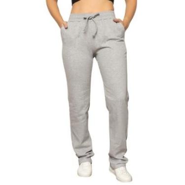 Imagem de Calça Moletom Feminina Casual Tecido Premium Confortável Cos Alto-Feminino