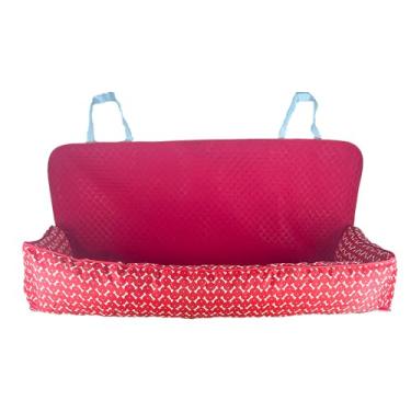 Imagem de Protetor de Banco Traseiro 2 em 1, Cama Pet e Capa Protetora, Impermeável, Matelado, 203 x 156 cm, com Proteção Lateral, para Veículos (Vermelho)