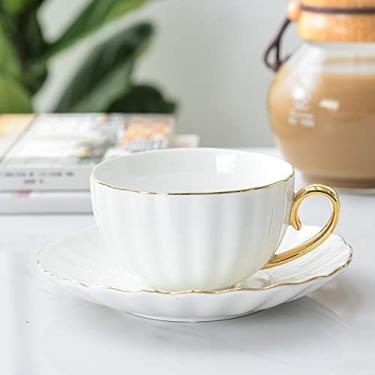 Imagem de Caneca Rosa Bonito Criativo Porcelana Xícara e Pires Cerâmica Conjuntos de Chá Simples Design Moderno Copos de Café Tazas para Café Xícara de Café Xícara de Café (Cor: Estilo1)