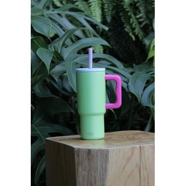 Imagem de Copo Termico Cazy Hidra Mini Tampa Canudo Flexível Infantil (VERDEAGUA)