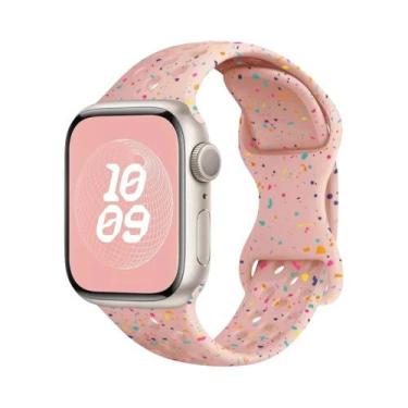 Imagem de Pulseira De Silicone Respirável Para Apple Watch 44mm 45mm 40mm 41mm 3