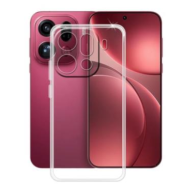 Imagem de HGJTFANY Capa de telefone para Oppo Find X9 Pro (6,7 polegadas), capa de silicone macio transparente à prova de choque [ultrafina] [antiamarelamento] Capa de TPU flexível para Oppo Find X9 Pro