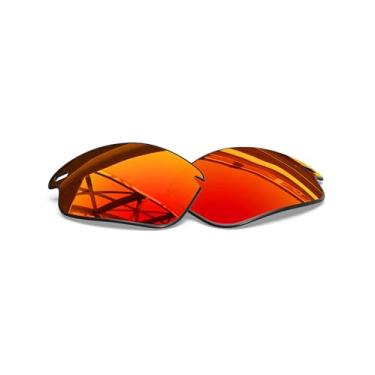 Imagem de SmartVLT Lentes de reposição masculinas vermelhas para óculos de sol Oakley Fast Jacket OO9097
