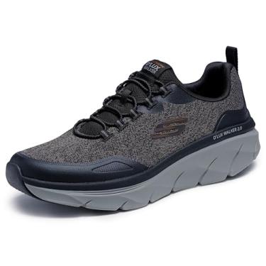 Imagem de Skechers D'lux Walker 2.0 Steadyway Tênis masculino, Preto/Carvão, 13 X-Wide