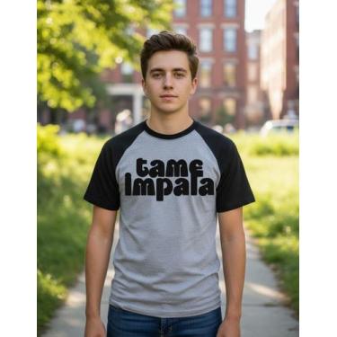 Imagem de Camiseta Infantil Tame Impala - ALTERNATIVO BASICO CAMISETAS, Cinza, 1