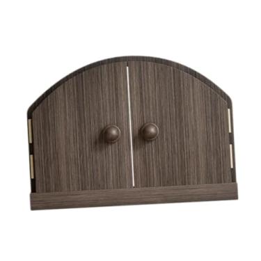 Imagem de predolo Tampa de tomada de madeira para porta, protetor de tomada, estável, esconde a placa da parede, capa de interruptor de luz rústica e criativa para