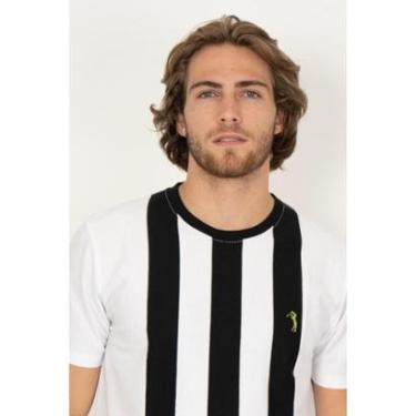 Imagem de Camiseta Listrada Aleatory Refined Preto-Masculino