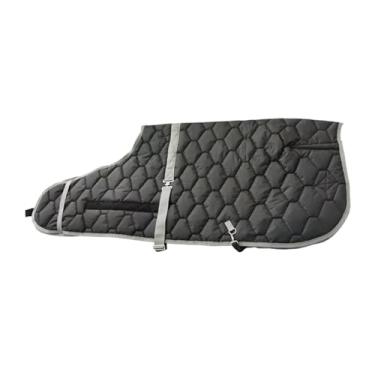 Imagem de predolo Manta de inverno para cavalos, cobertor para cuidados com cavalos, vestuário de proteção equina, roupa para passeios na neve em estábulos e, Preto 70cm