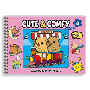Imagem de Livro De Colorir Cute & Comfy Super Extra Capa Dura Edição 8