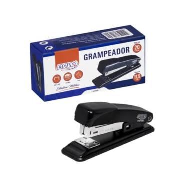 Imagem de Grampeador de Metal para 20 Folhas 11,5cm Preto, BRW