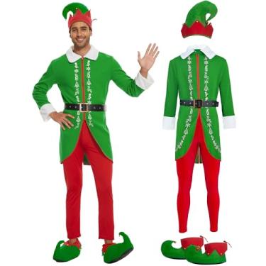 Imagem de KDFJIEelf Fantasia de Natal masculina, fantasia masculina Budby, fantasia de Natal para festas de fim de ano, cosplay (3GG)