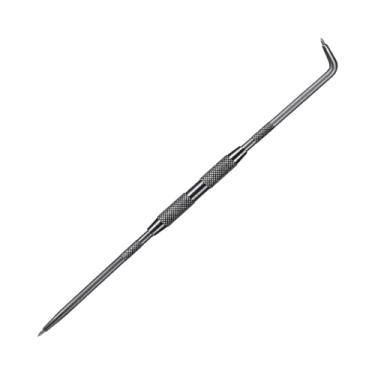 Imagem de Fenteer Caneta de marcação de metal com ponta dupla, leve e portátil, para soldagem, com ponta de aço para chapas cerâmicas.