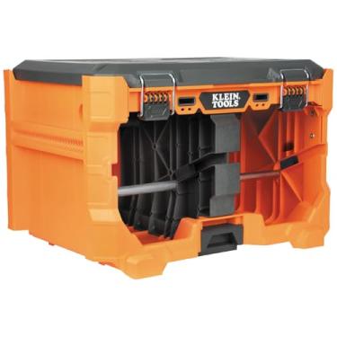 Imagem de Klein Tools Dispensador de carretel de fio MODbox de 54825 MB, extrator de conduíte e fio, comporta (4) carretéis de 500 pés, capacidade de 54 kg, compatível com componentes MODbox