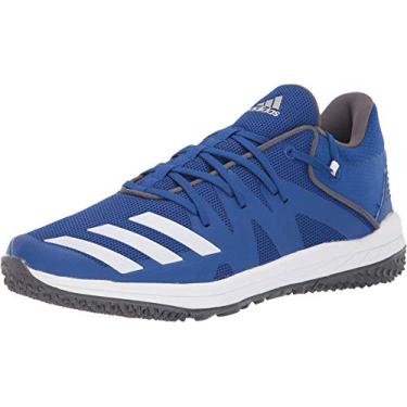 Imagem de adidas Tênis de beisebol masculino Speed Turf, Collegiate Royal/Ftwr Branco/Cinza Cinco, 9.5