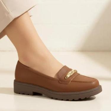 Imagem de Sapato Mocassim Modare Tratorado Confortável7357.121-Marrom-Feminino