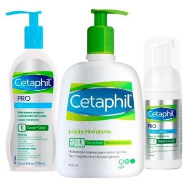 Imagem de Cetaphil Kit – Hidratante Facial + Espuma de Limpeza + Loção Hidratante Kit-Unissex