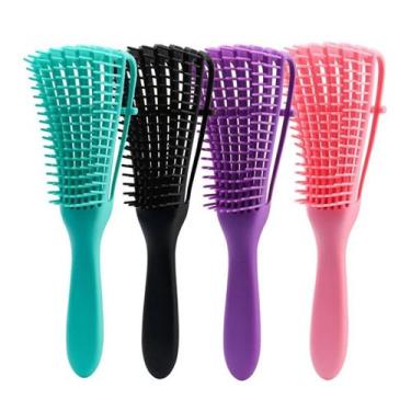Imagem de Escova Polvo Para Transição Capilar Para Todos Cabelos - DTalle Produt