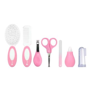 Imagem de Pimpolho Kit Cuidados Para Bebe 7 Peças Rosa