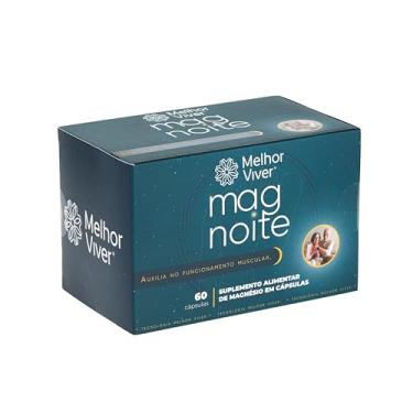 Imagem de Mag Noite Suplemento Alimentar de Magnésio Bisgliclinato 60 Cápsulas 30 Porções Melhor Viver